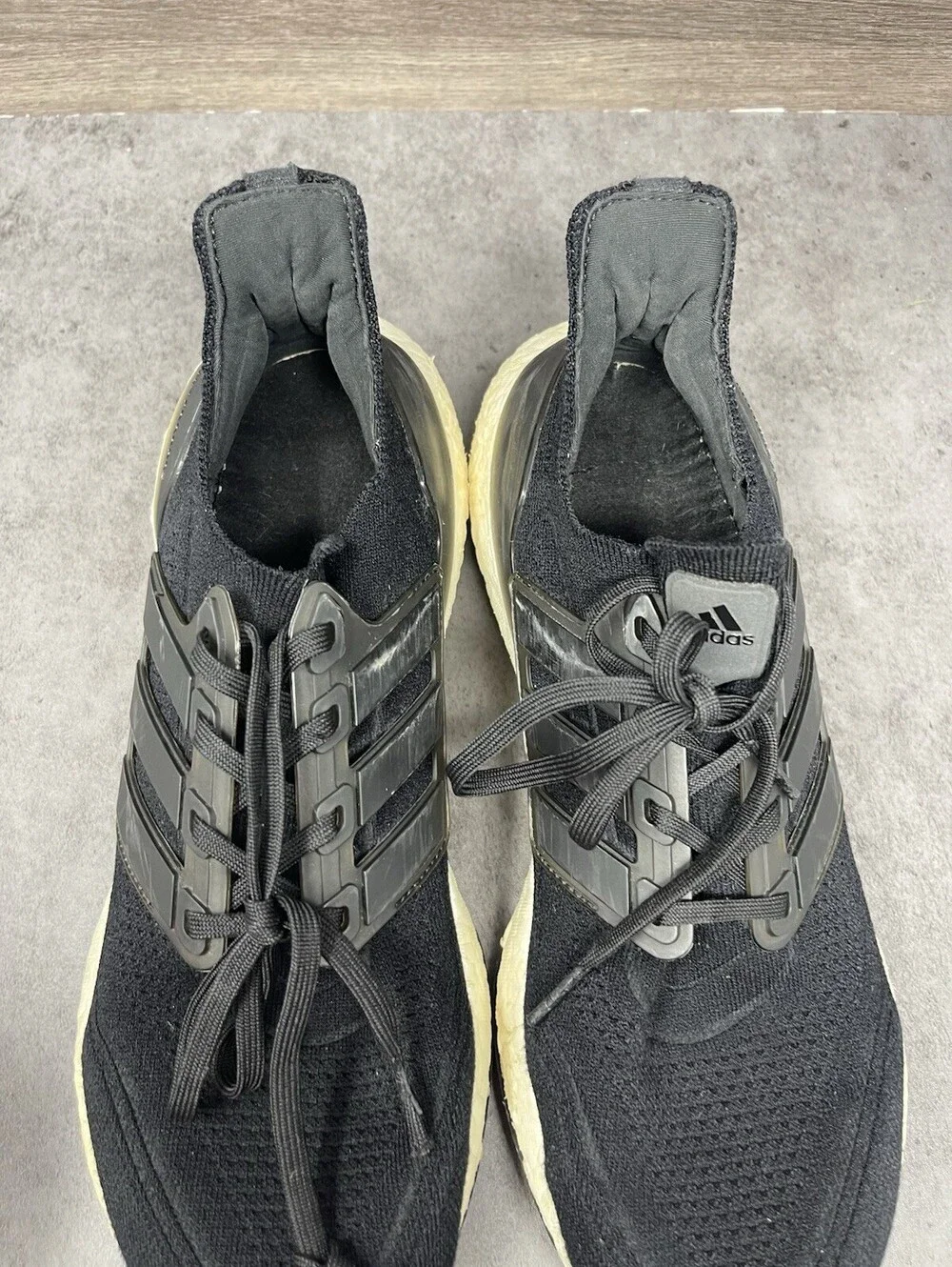 adidas Ultraboost 21 Core Black White Mens Size 10.5 Boost Running Shoes FY0378